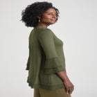 Ruffle Layered Sleeve Top image number null