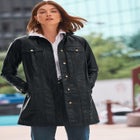 Long Leather Jacket image number null