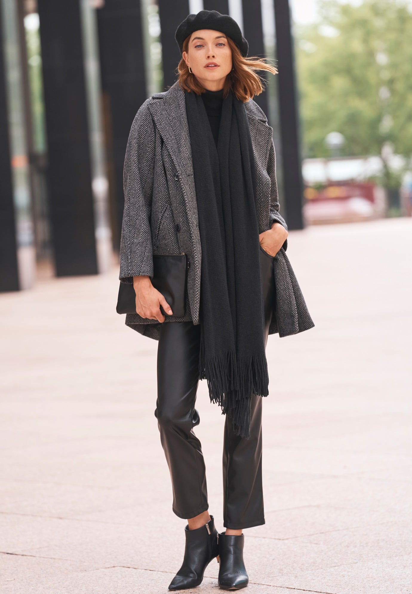 A-Line Wool Peacoat image number 2