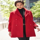 A-Line Wool Peacoat image number null
