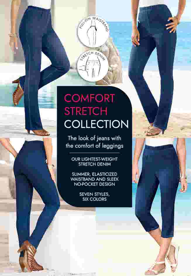 Plus Size Comfort Stretch Straight Leg Jean image number 3