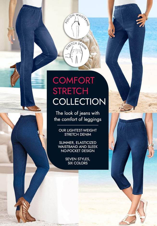 Plus Size Comfort Stretch Straight Leg Jean image number 3
