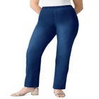 Plus Size Comfort Stretch Straight Leg Jean image number 3