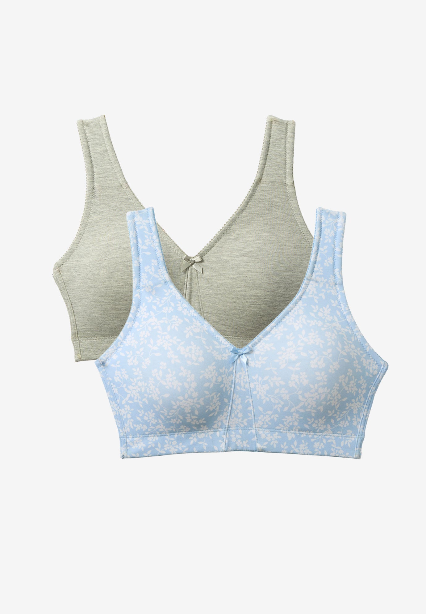 Comfort Choice® 2-Pack Cotton Full Coverage Bra image number 0