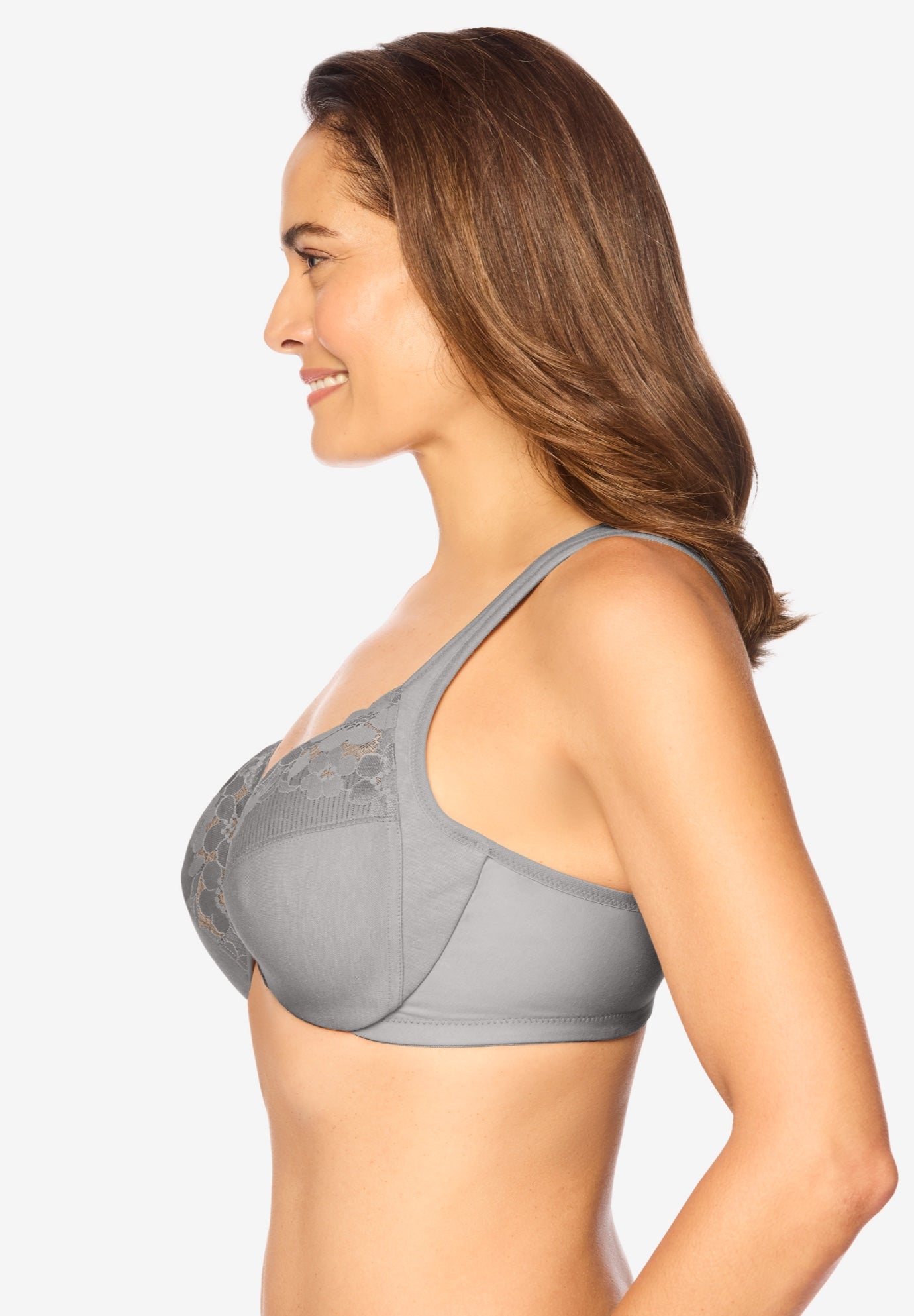 Glamorise&reg; Wonderwire&reg; Front-Close Cotton Underwire Bra 1241 image number 2