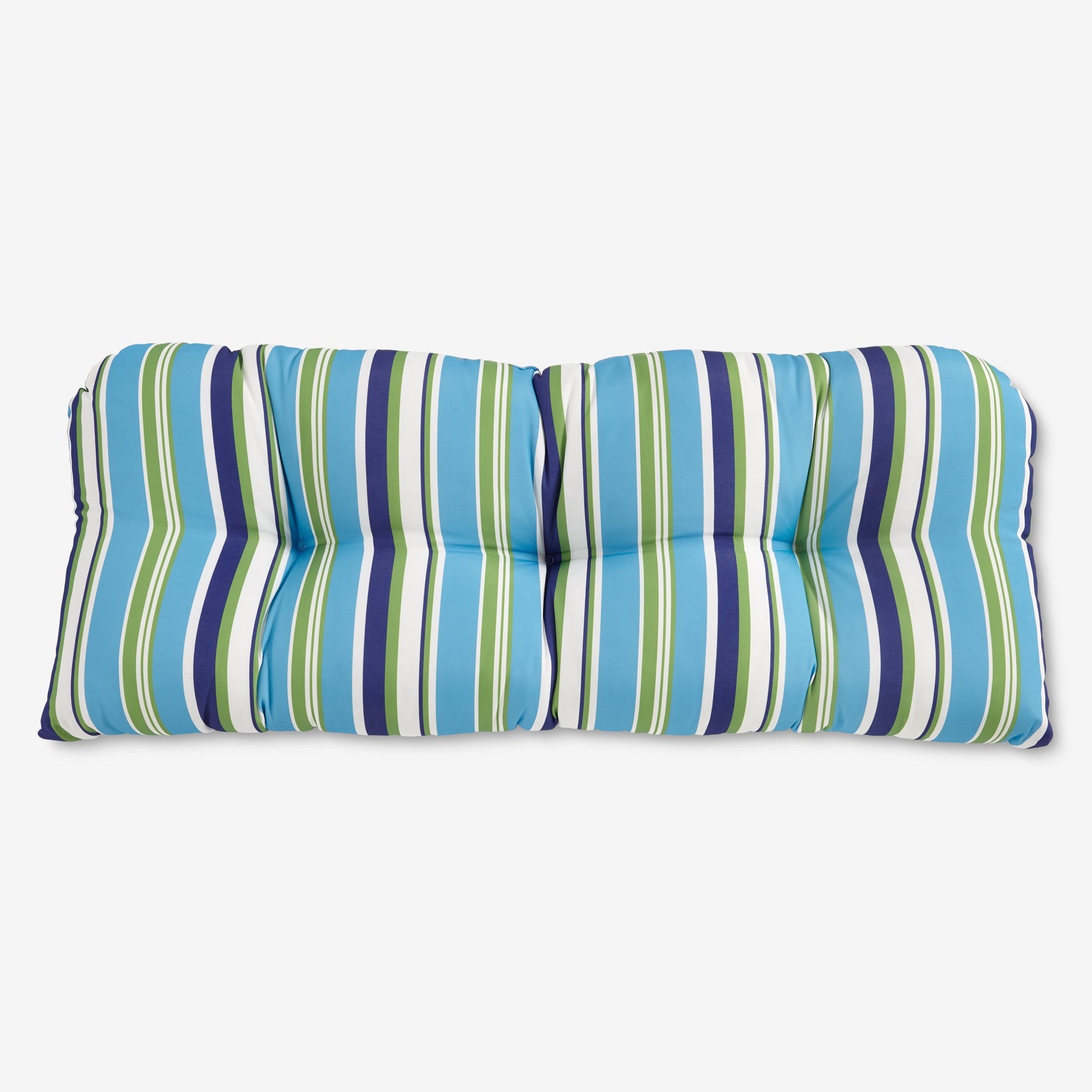 BH Performance Fabric Tufted Wicker Settee Cushion image number 0