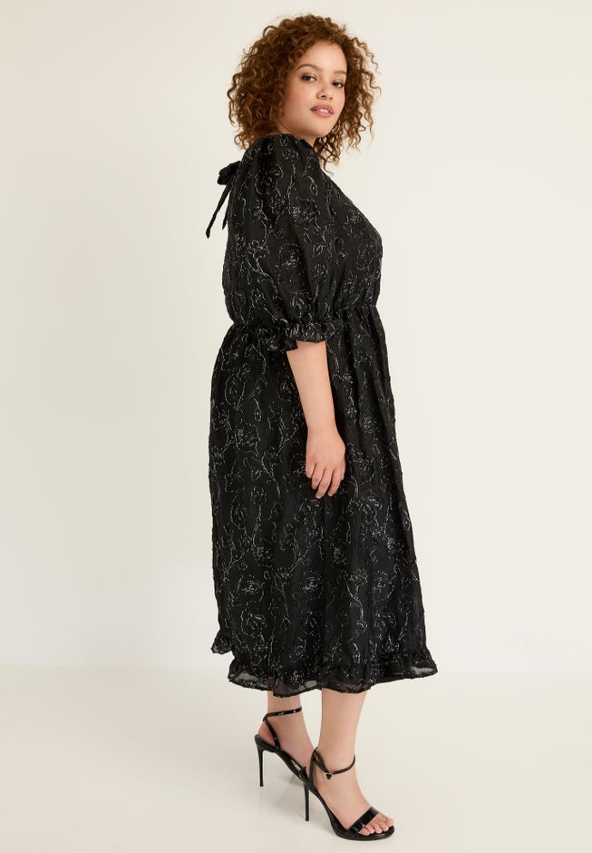 Metallic Jacquard Dress image number 2