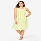 Sleeveless Button Front Night Gown image number null