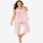 Sleeveless PJ Capri Set image number null