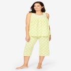 Sleeveless PJ Capri Set image number null