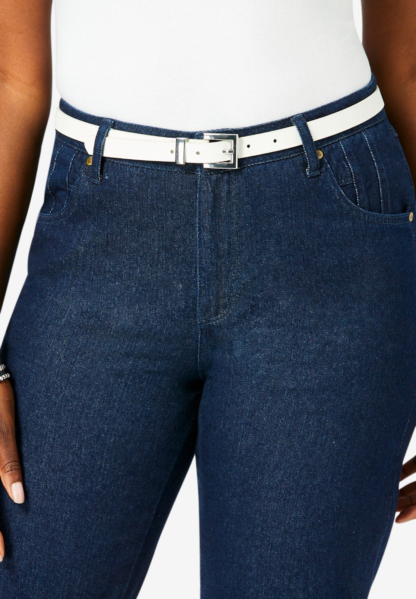 Faux Leather Skinny Belt image number 0