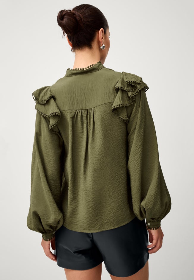 Pleat Front Faux Leather Short image number null
