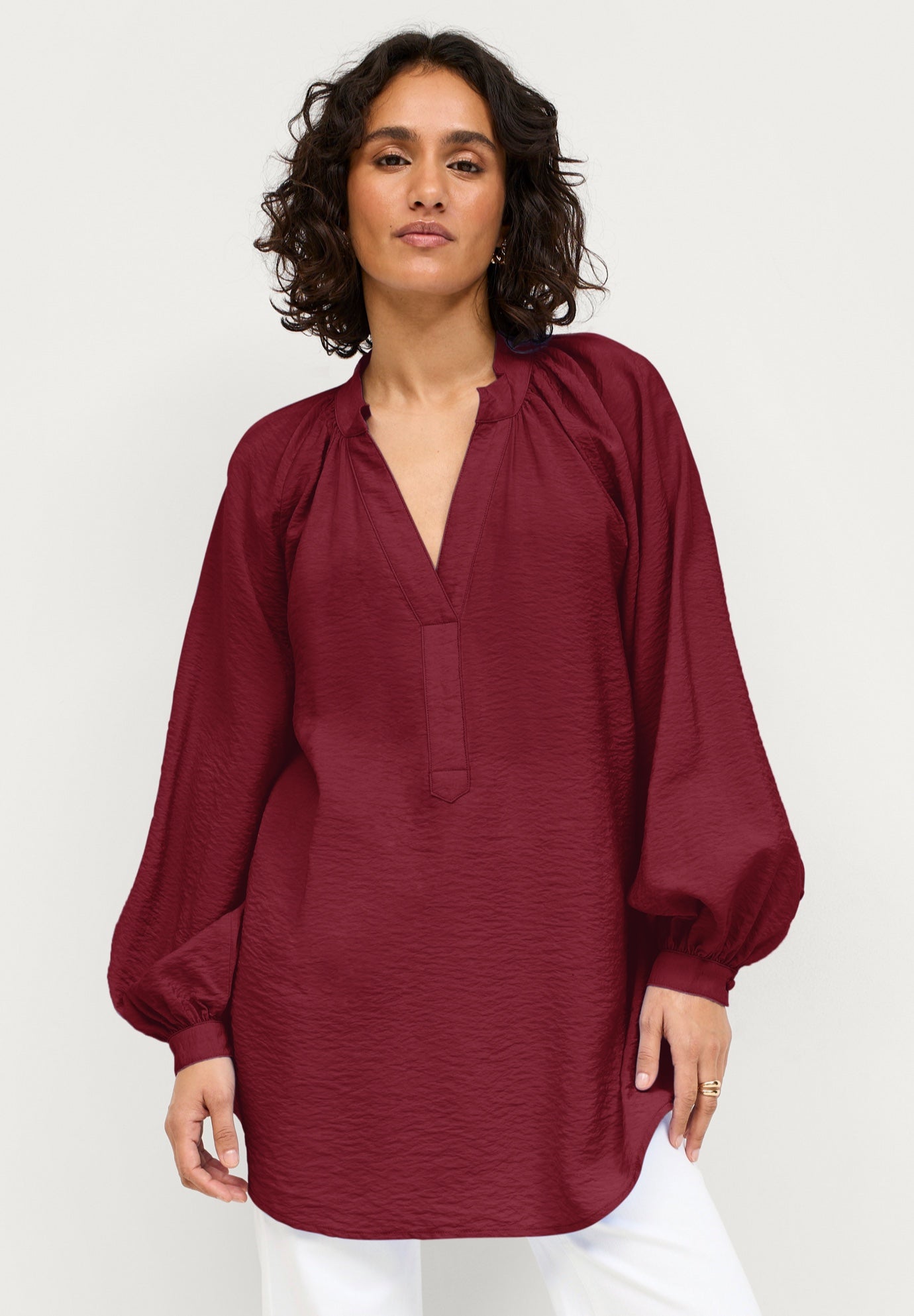 Notched V-Neck Tunic image number 0
