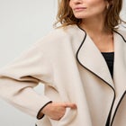 Open Drape Front Boxy Jacket image number null