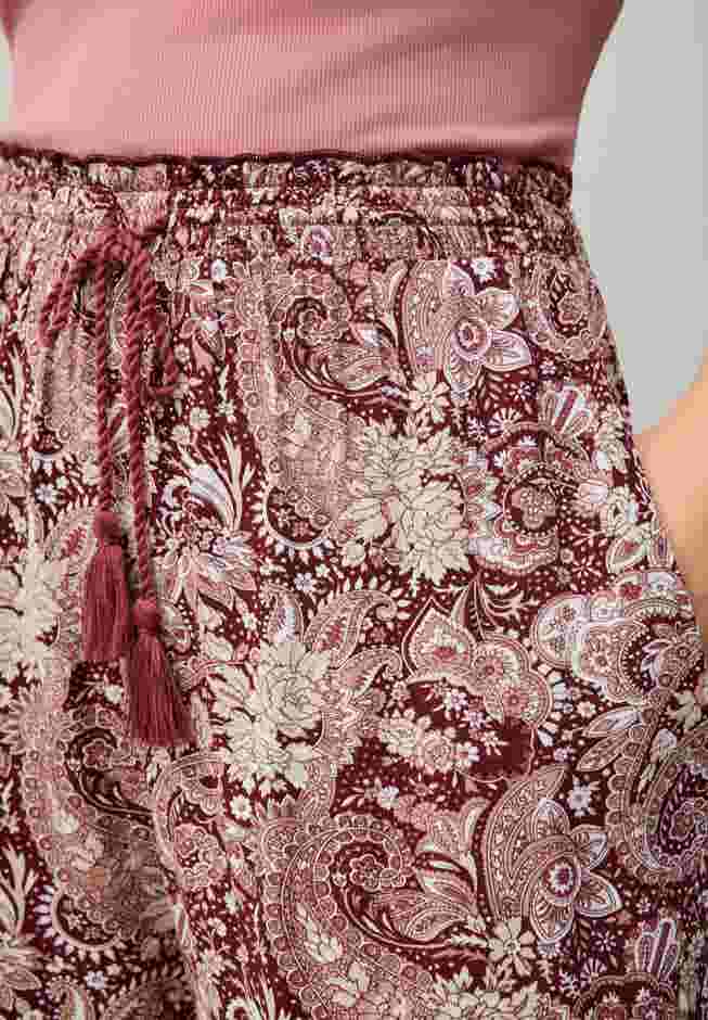 Wide-Leg Sleep Pant with Tassel Drawstring image number 2
