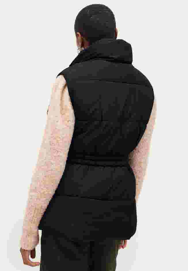 Puffer Vest with Elastic Waist image number 1