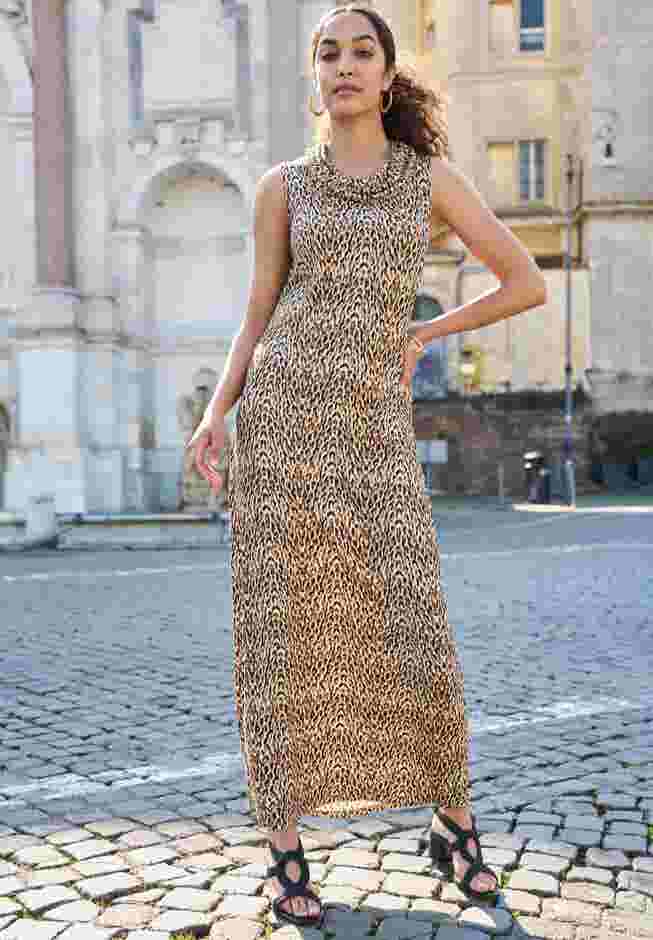 Sleeveless Cowl Neck Maxi image number 4