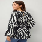 Blouson Sleeve Belted Tunic image number null