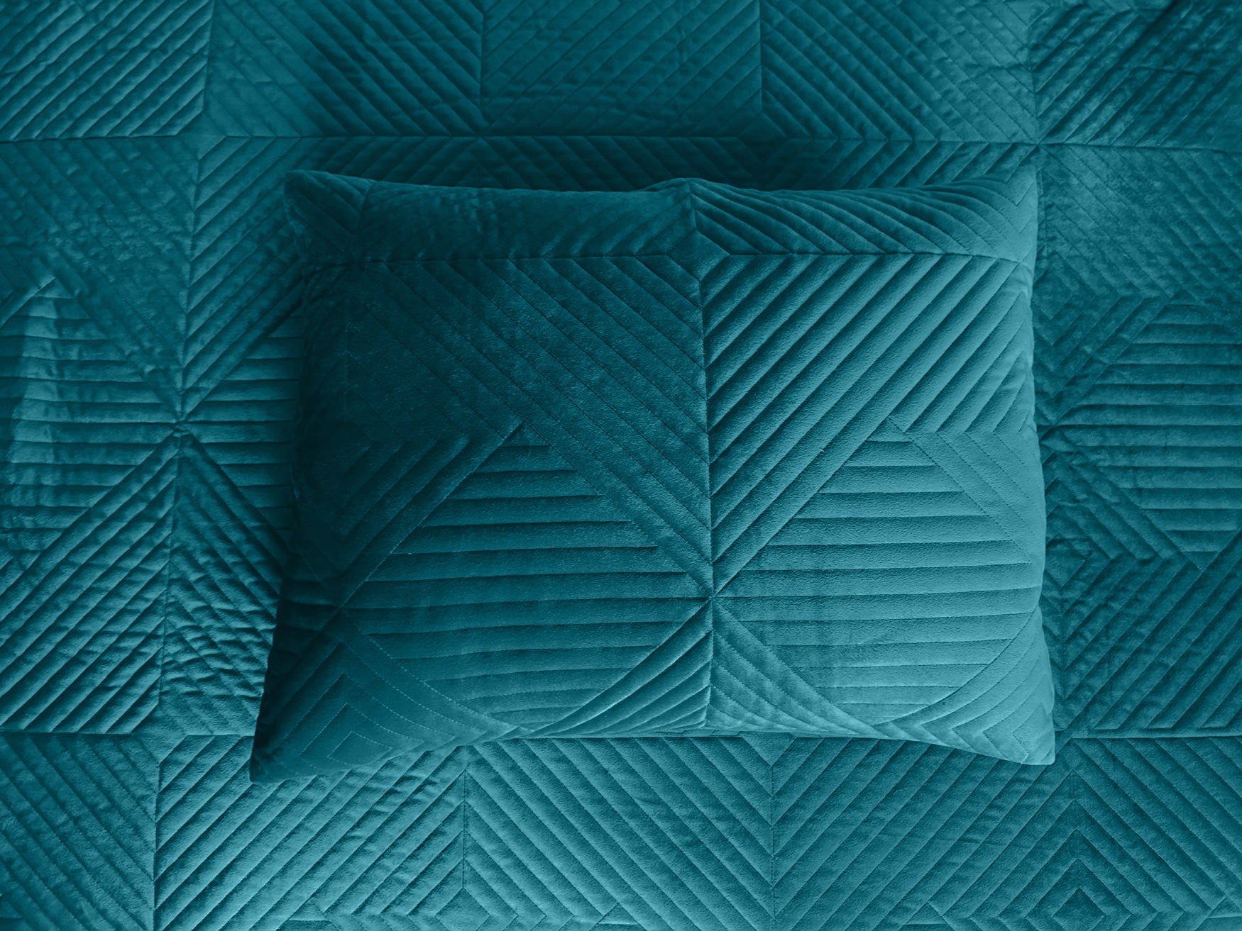 Geo Diamond Velvet Sham image number 1