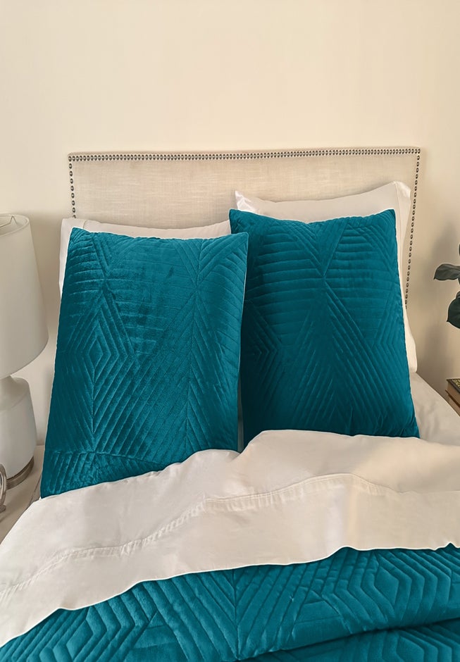 Geo Diamond Velvet Sham image number 4