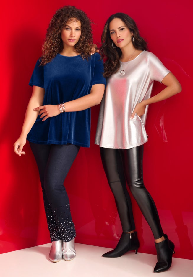 Velour Swing Tee image number 4