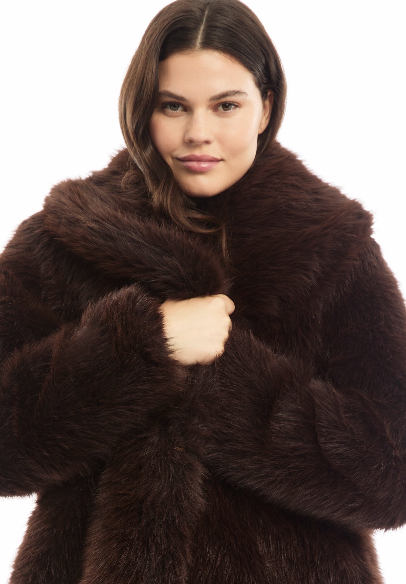 Shaggy Faux Fur Coat image number 3