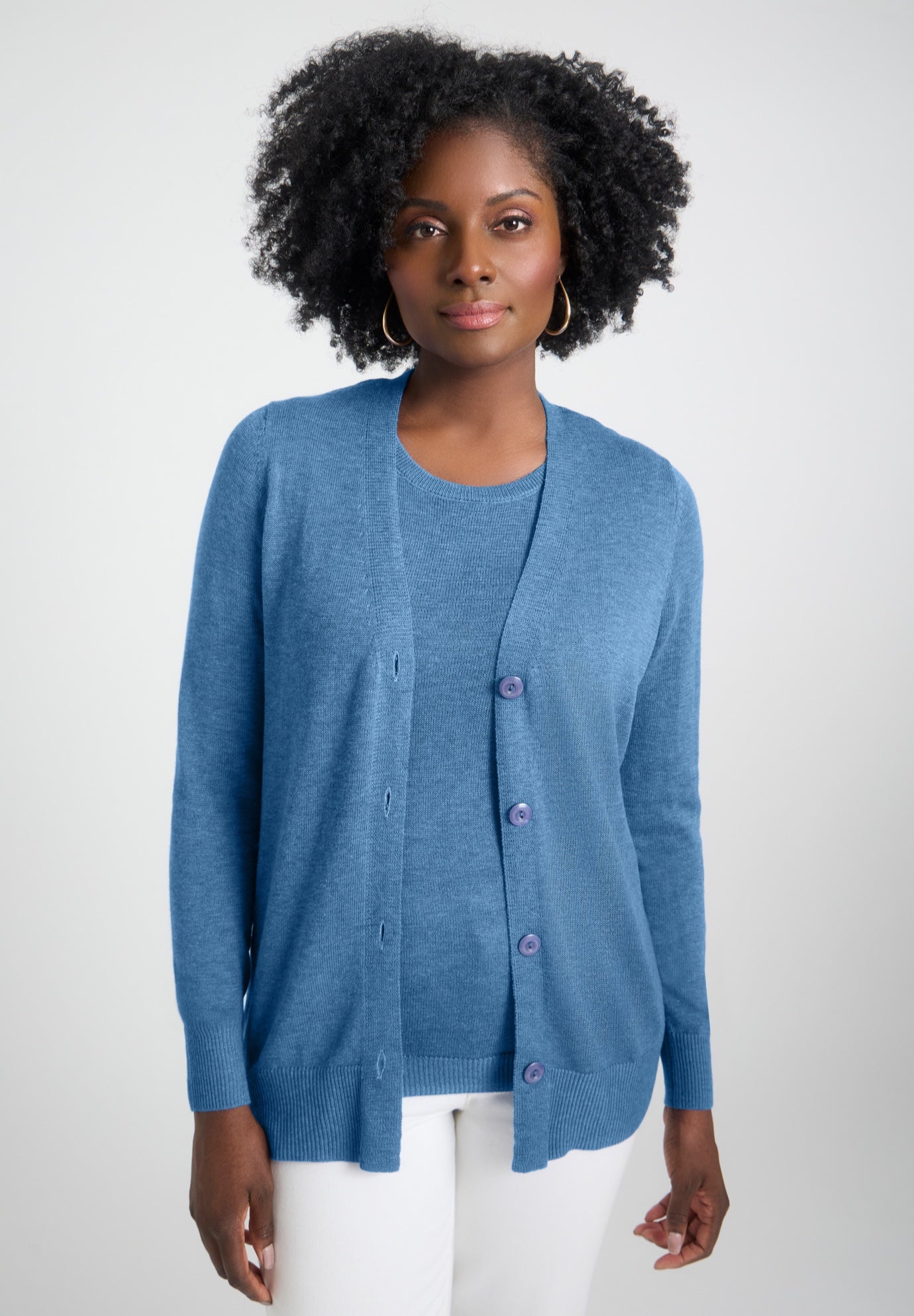 Button Front Cashmere Cardigan image number 0