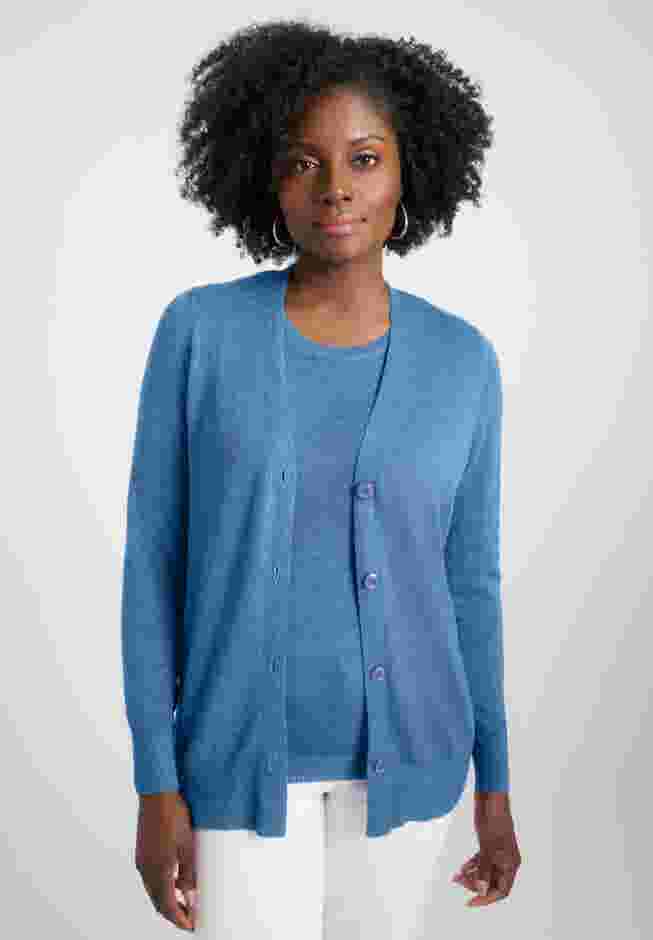 Button Front Cashmere Cardigan image number 0