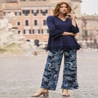 Everyday Stretch Knit Wide Leg Pant image number null