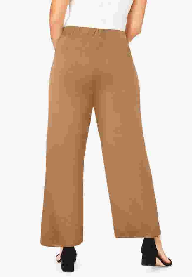 Everyday Stretch Knit Wide Leg Pant image number 2