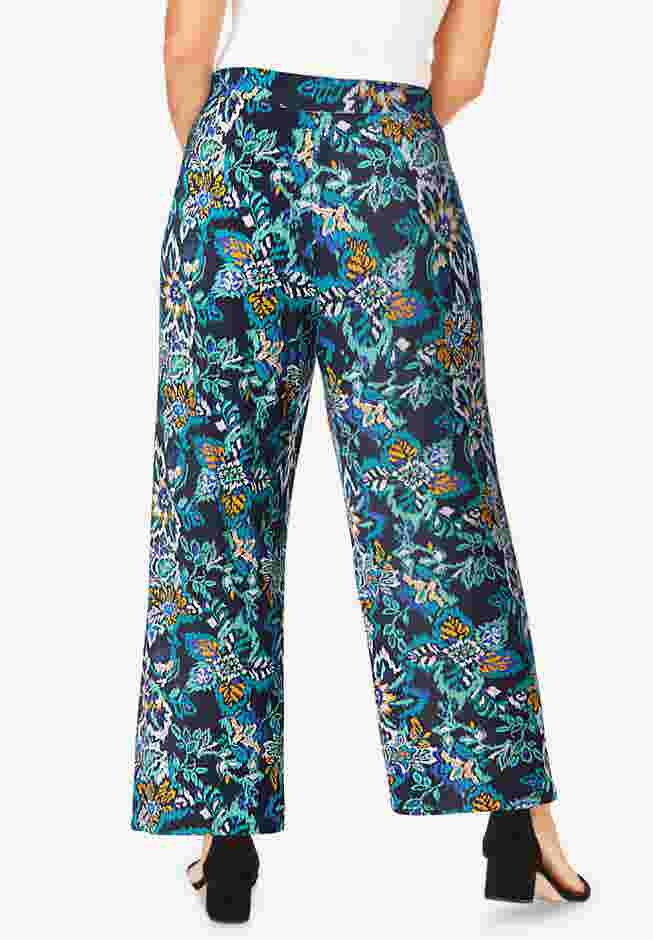 Everyday Stretch Knit Wide Leg Pant image number 2