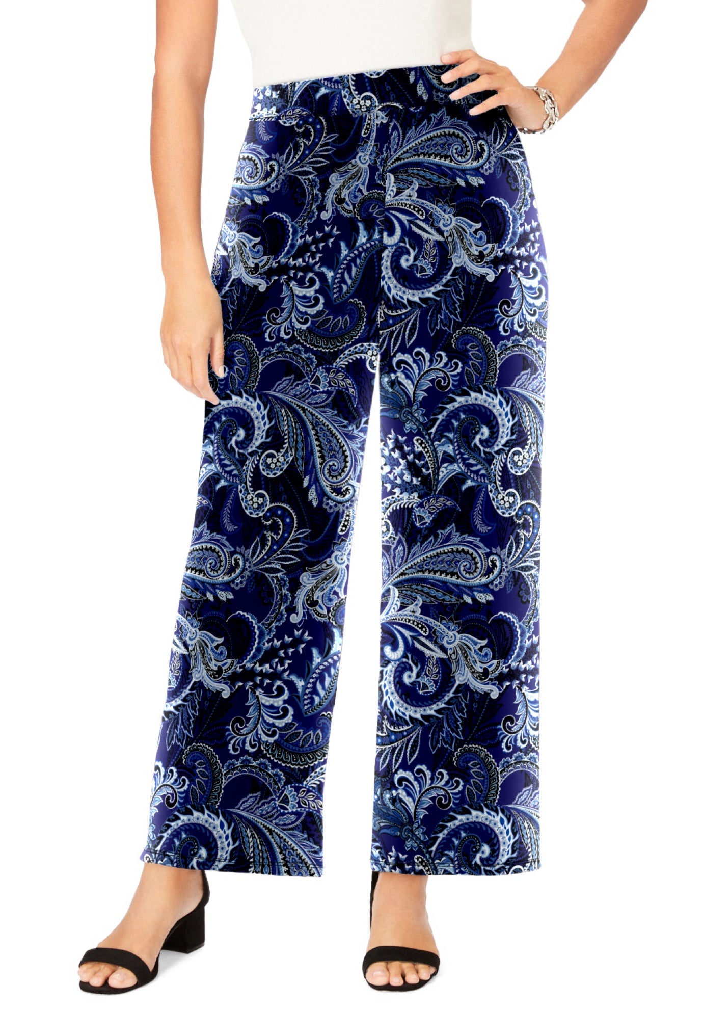Everyday Stretch Knit Wide Leg Pant image number 0
