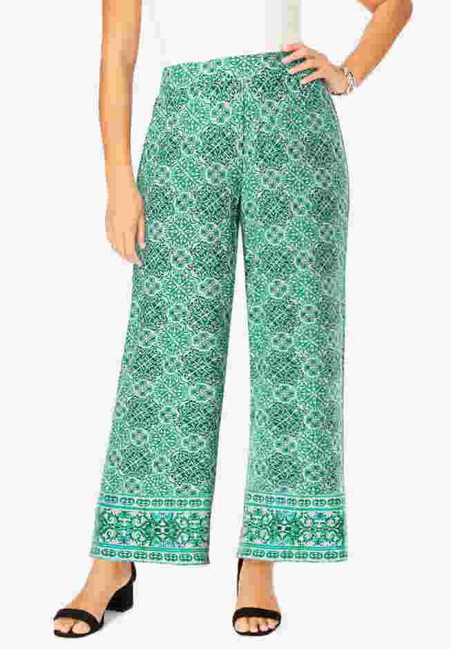 Everyday Stretch Knit Wide Leg Pant image number 0