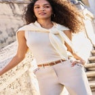 Sleeveless Cashmere Shell image number null