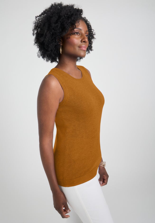 Sleeveless Cashmere Shell image number 2