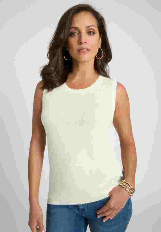 Sleeveless Cashmere Shell image number 0
