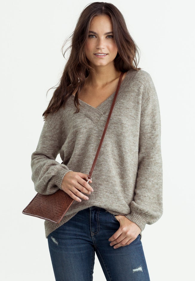 Crossover V-Neck Pullover image number null