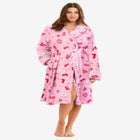 Dreams & Co® Plush Hooded Wrap Robe image number null