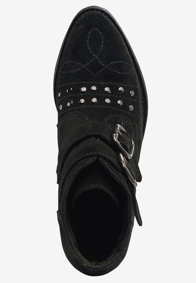Two Buckle Suede Bootie image number null