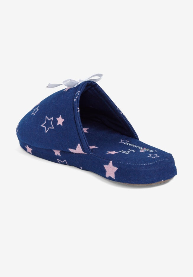 Dreams & Co.® flannel slipper image number 1
