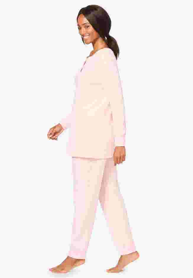 Thermal Henley Pajama Set image number 3