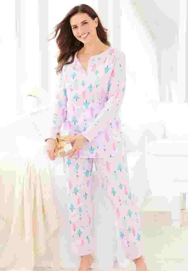 Thermal Henley Pajama Set image number 6