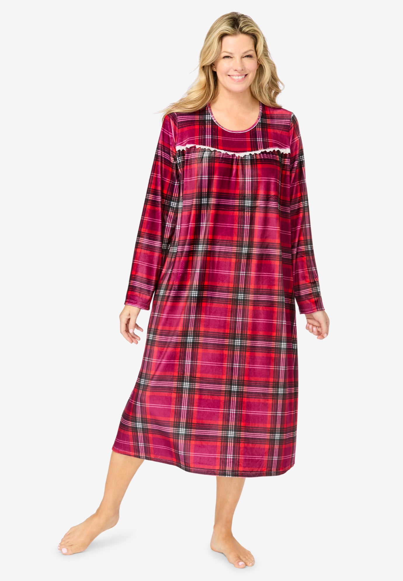 Only Necessities® Velour Gown image number 0