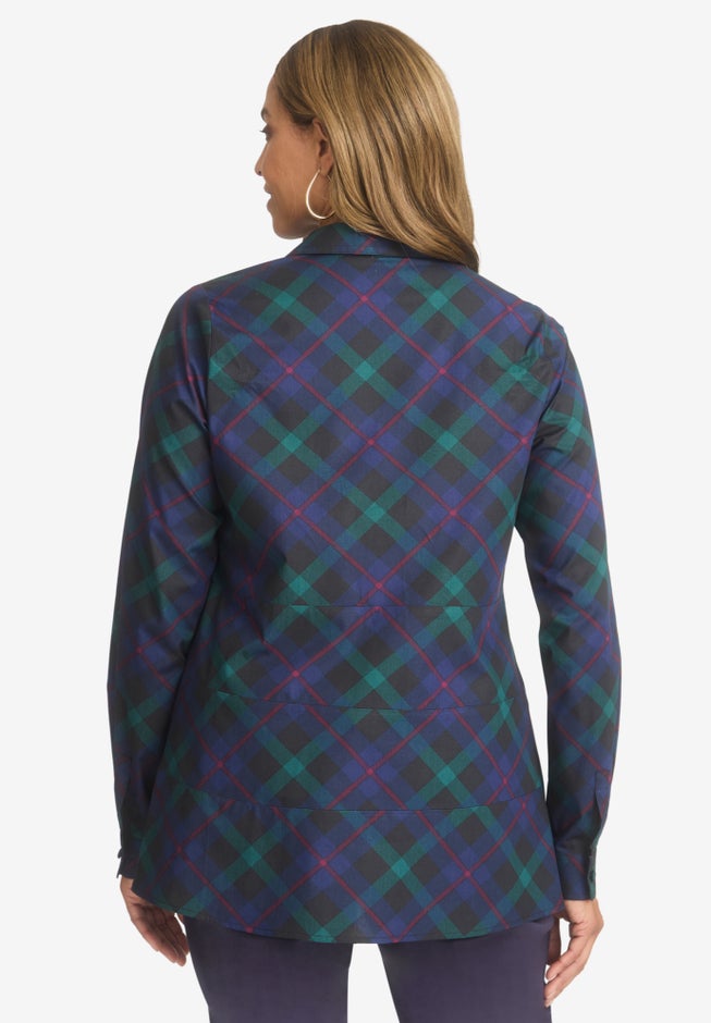TIERED POPLIN TUNIC image number null