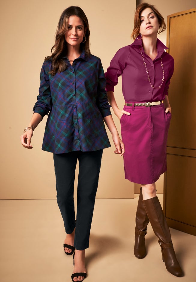 TIERED POPLIN TUNIC image number null