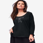 Sparkle Bow Tee image number null