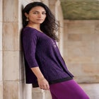 Crew Neck Double Layered Tunic image number null