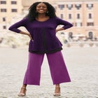 Crew Neck Double Layered Tunic image number null