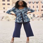 Crew Neck Double Layered Tunic image number null