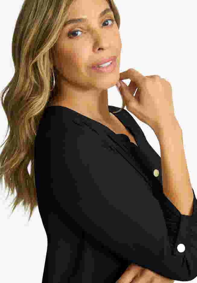 Stretch Pleated Tunic image number 3